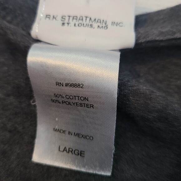 Harley-Davidson Size L Gray Long Sleeve V-Neck Duluth MN Logo Graphic Tee - Picture 10 of 10